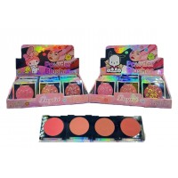 3MA-6827 RUBOR COMPACTO MELODY Y POCHACOO LUYISI X 24 PCS 