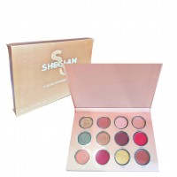 1MA-073 PALETA DE SOMBRAS SHEGLAM 12 TONOS 