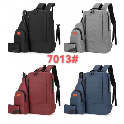 2BB-7013 SET DE BOLSO DE CABALLERO DE 3 PIEZAS #A