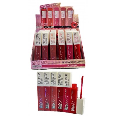 3MA-953 LIP GLOSS MATTE ROMANTIC MAY X 24PCS 