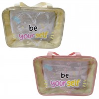 1BB-209 PORTACOSMETICO DE DAMA BE YOUR SELF TRANSPARENTE 