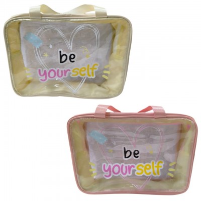 1BB-209 PORTACOSMETICO DE DAMA BE YOUR SELF TRANSPARENTE 
