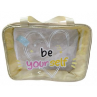 1BB-209 PORTACOSMETICO DE DAMA BE YOUR SELF TRANSPARENTE 1BB-209 PORTACOSMETICO DE DAMA BE YOUR SELF TRANSPARENTE