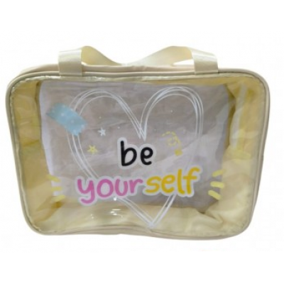 1BB-209 PORTACOSMETICO DE DAMA BE YOUR SELF TRANSPARENTE 