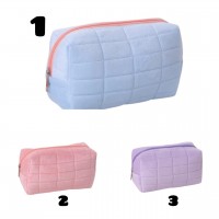 2BB-2039 PORTACOSMETICO DE GAMUZA CUADRADO