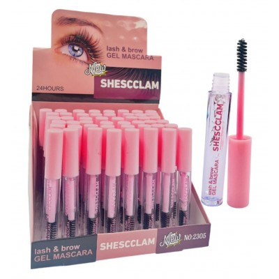 5MA-2305 MASCARA DE PESTAÑA TRANSPARENTE SHESCCLAM X48PCS