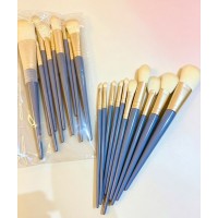 7AC-852 SET DE BROCHAS DE MAQUILLAJE CON MANGO DE COLOR AZUL X10 PCS 7AC-852 SET DE BROCHAS DE MAQUILLAJE CON MANGO DE COLOR AZUL X10 PCS