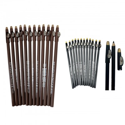 5MA-9581 LAPIZ DE OJO CREMOSO CON SACAPUNTA SHEGLAM X 12PCS