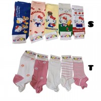 4TR-4019 MEDIAS CORTAS DE ALGODON HELLO KITTY X 10 PARES 