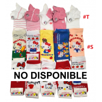 4TR-4019 MEDIAS CORTAS DE ALGODON HELLO KITTY X 10 PARES 